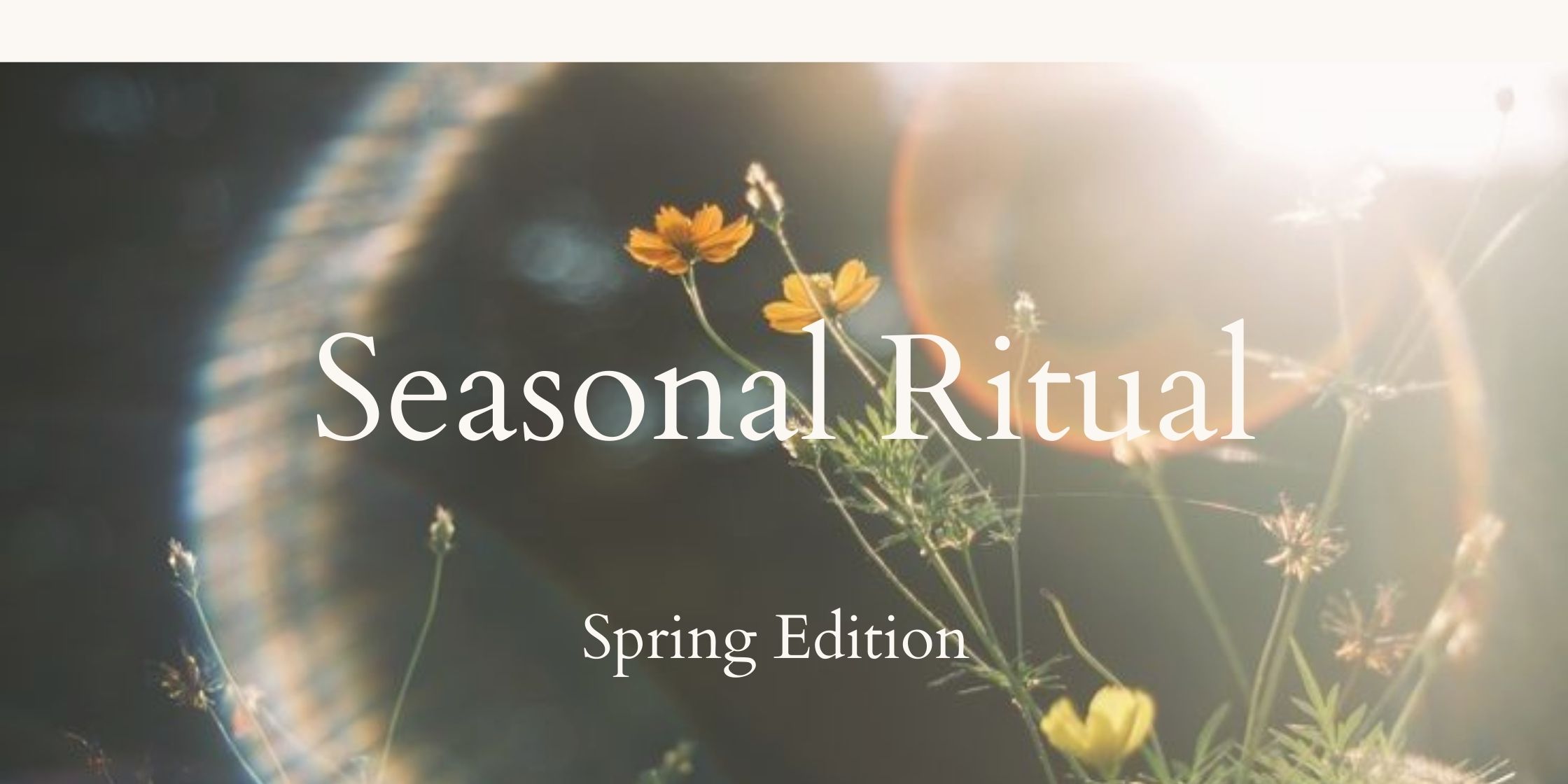 Seasonal Ritual Zones Seasonal Ritual | Spring Edition