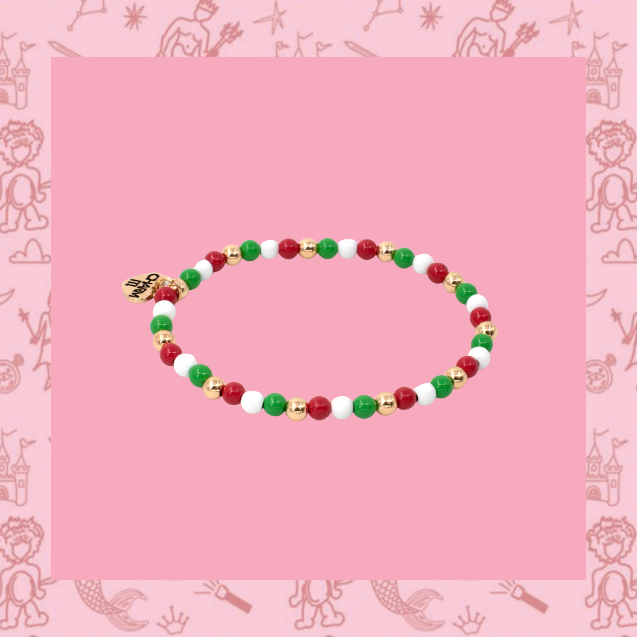 Charm It Bracelet - Christmas Beads