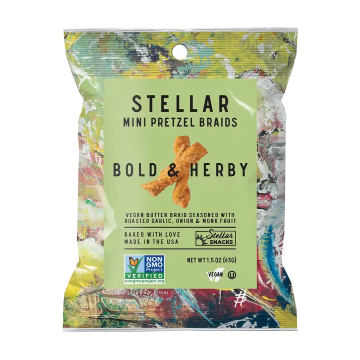 Stellar Snacks Pretzels - Bold and Herby