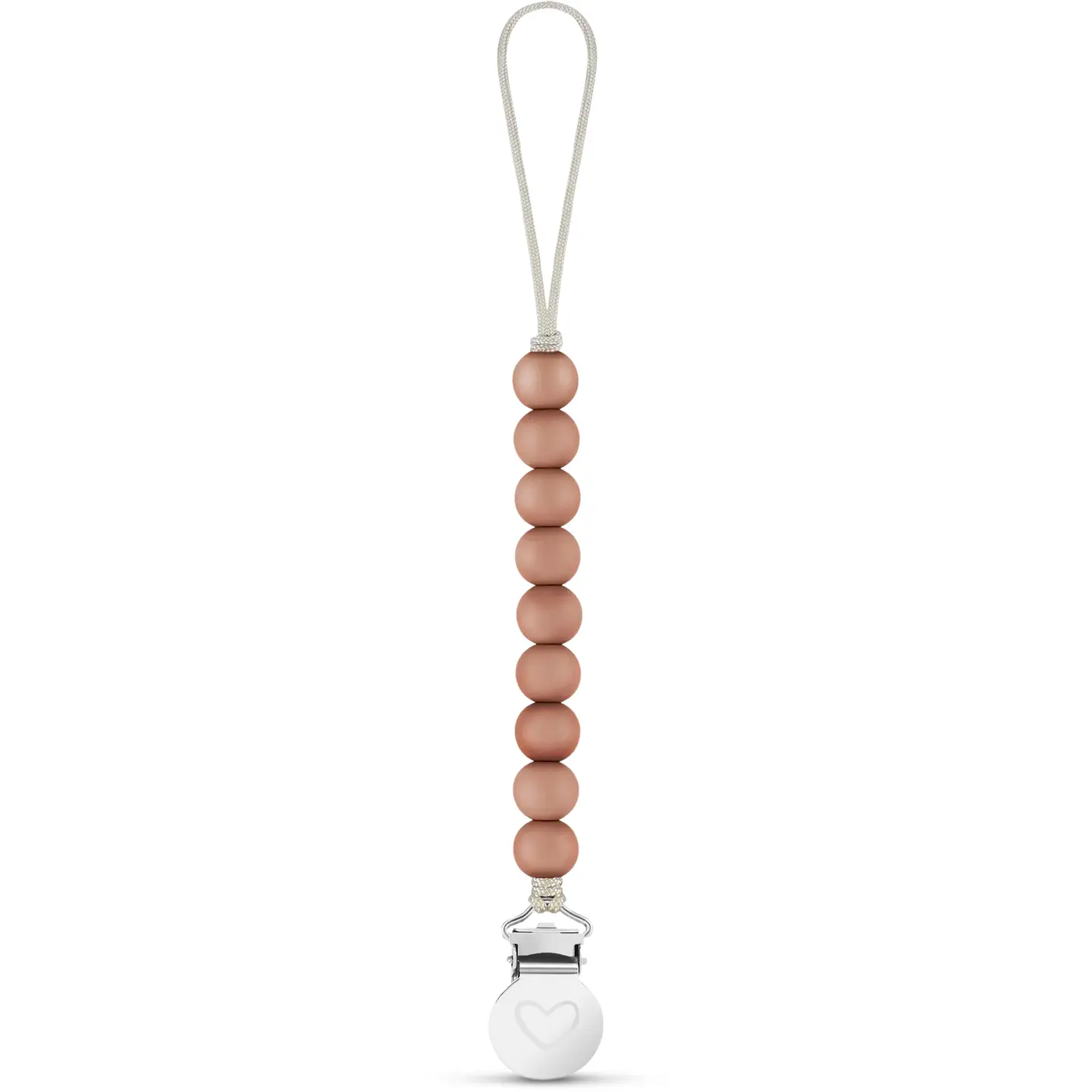 Lulababe Pacifier Clip: Camel