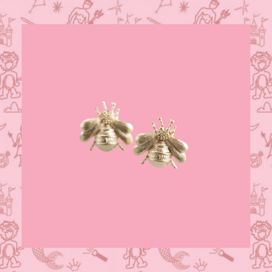 Helmsie Bumble Bee Earrings