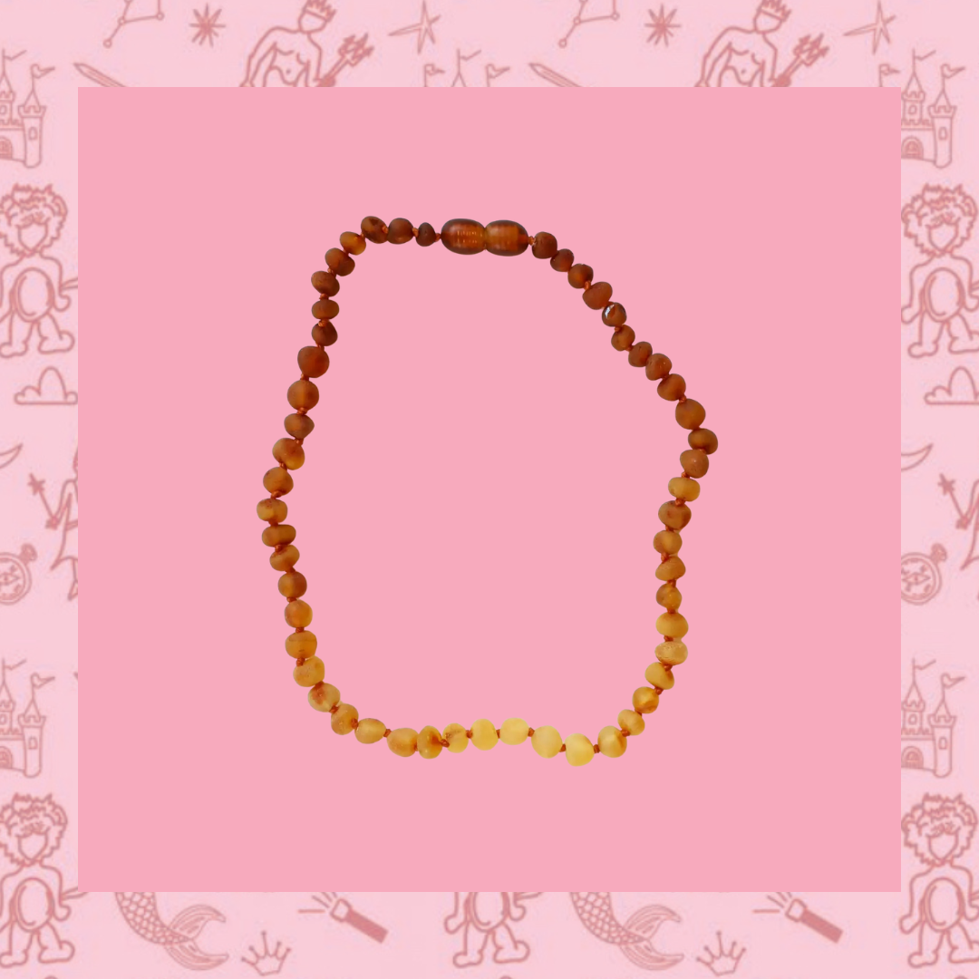 Raw Baltic Amber + Sunflower Necklace