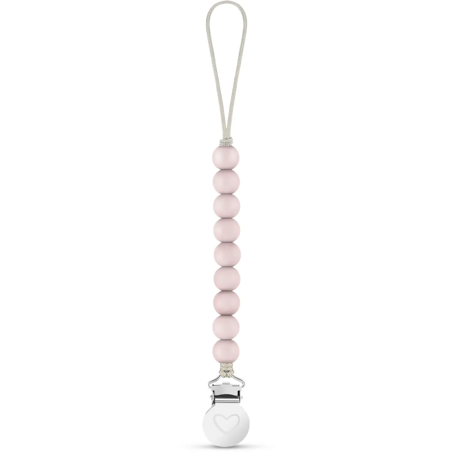 Lulababe Pacifier Clip: Pink