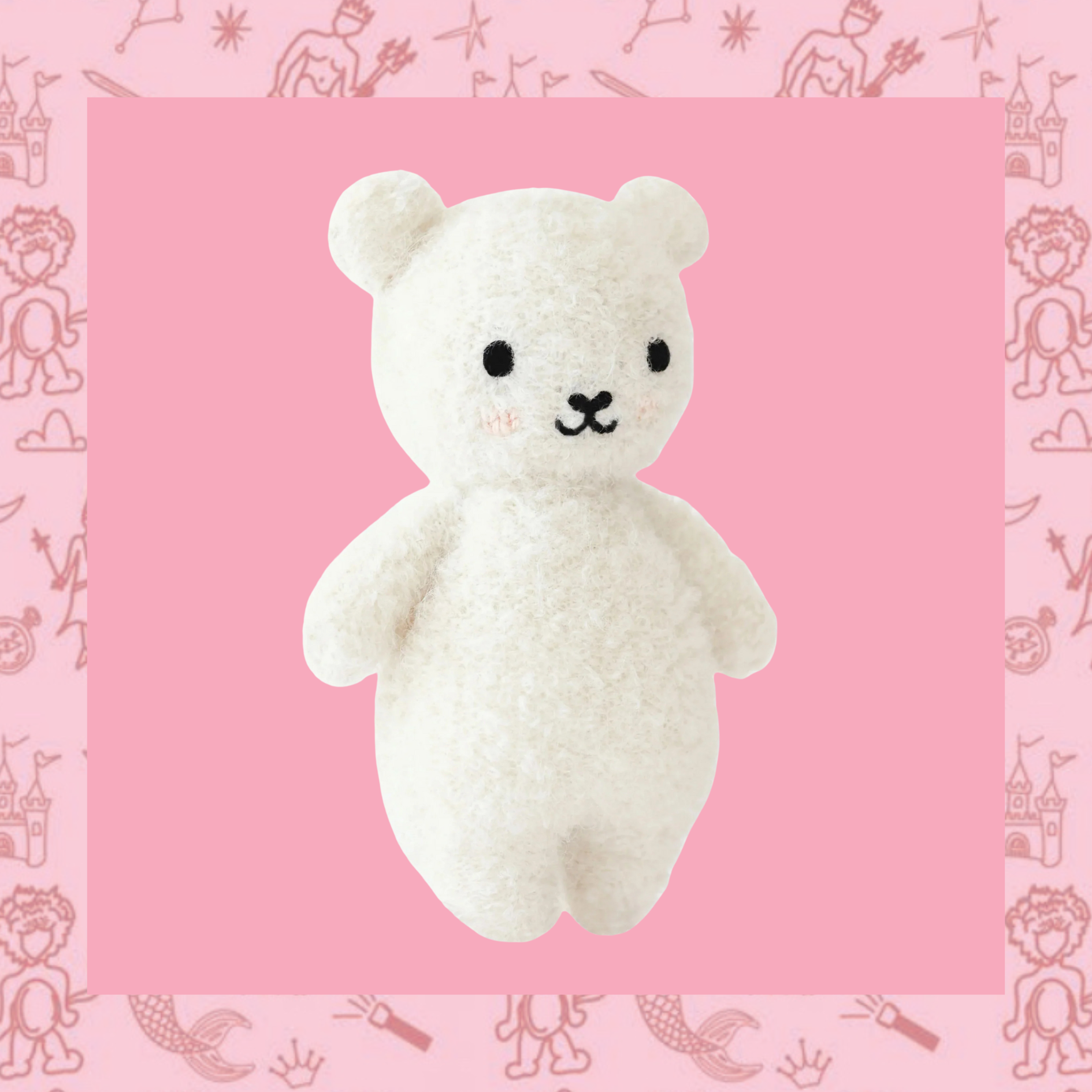 Baby Bouncle Bear- Ivory