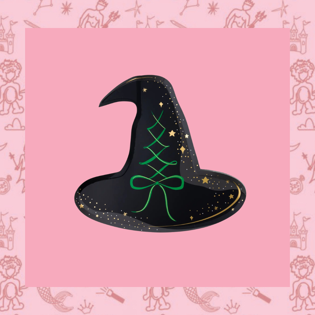 Black Witch Hat Plates