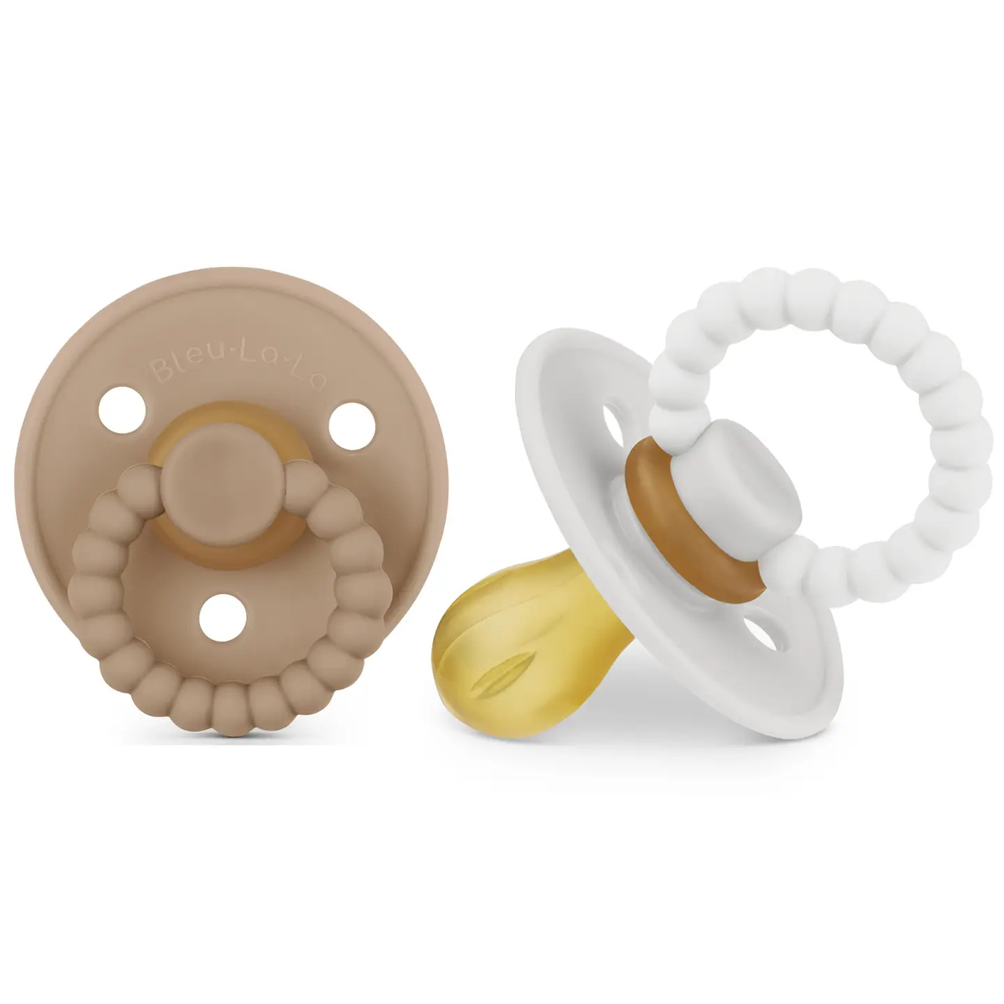 Luladream Pacifiers Natural Rubber Nipple: Camel & Cream
