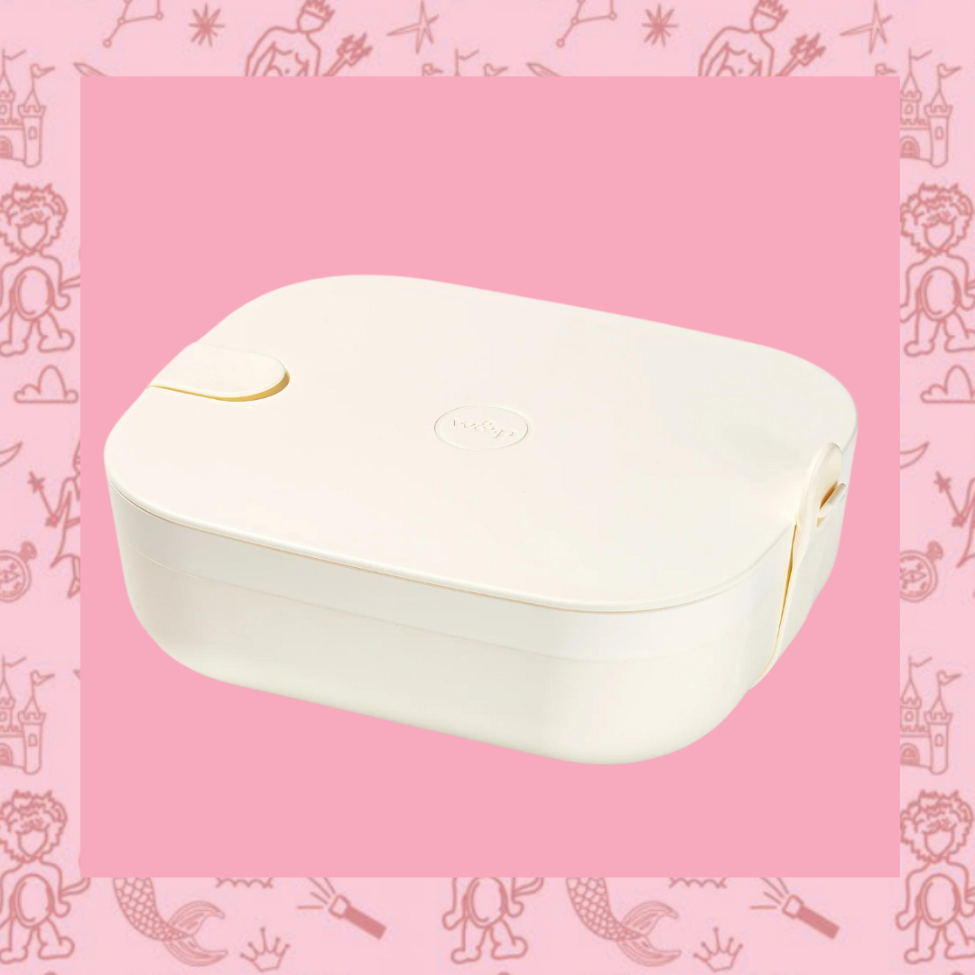 Bento Box Lunch Container, Multi-Layer (Cream)