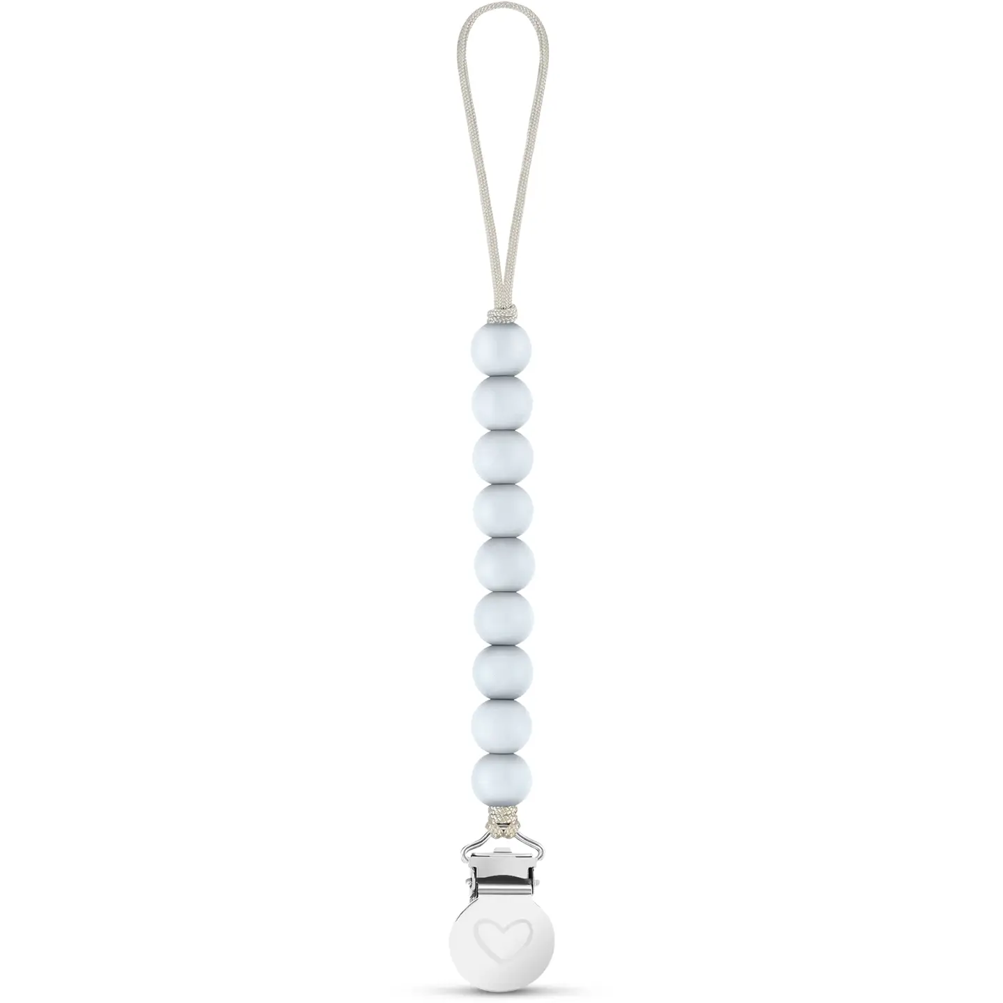 Lulababe Pacifier Clip: Sky Blue