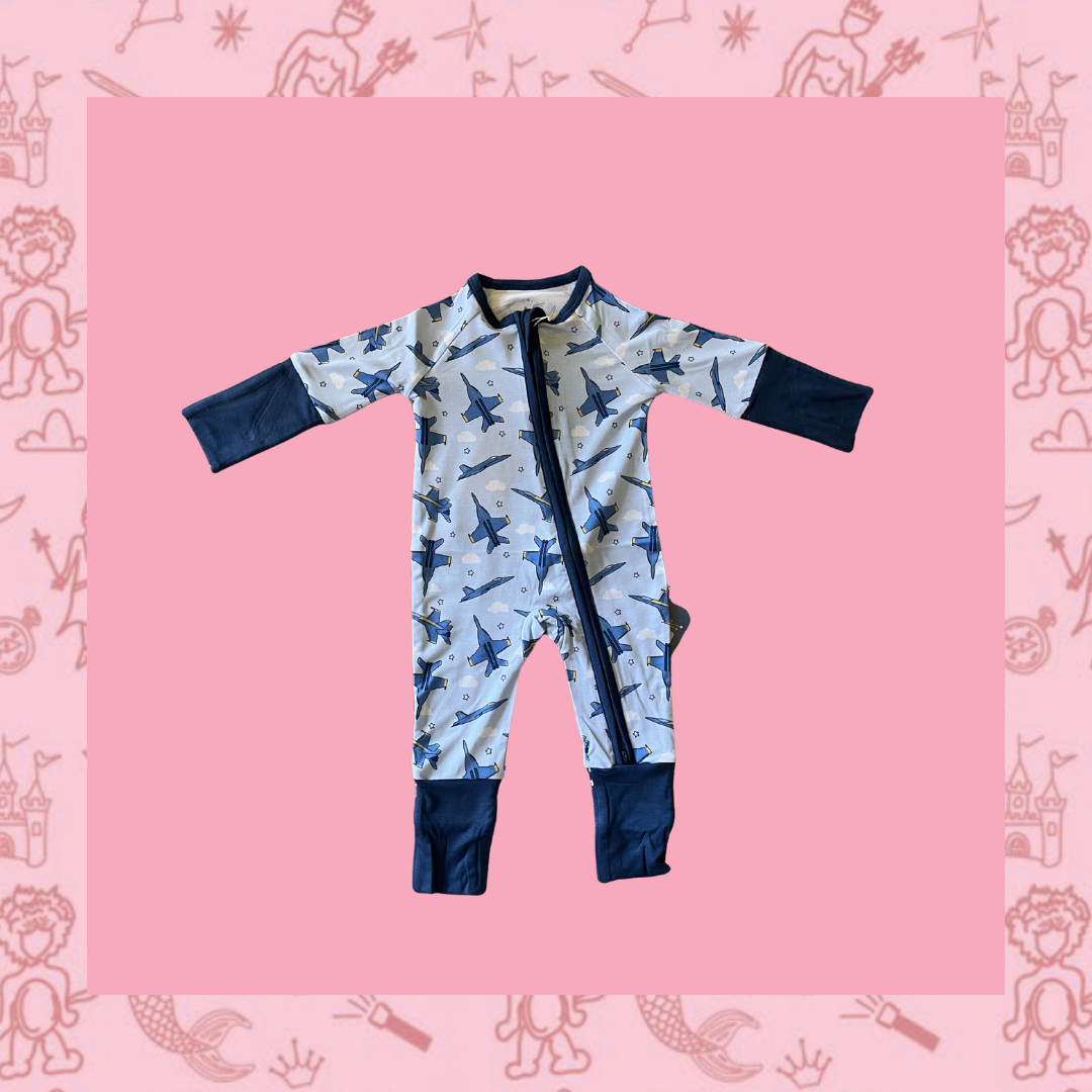 Blue Angels Jamboos Onesie: Newborn