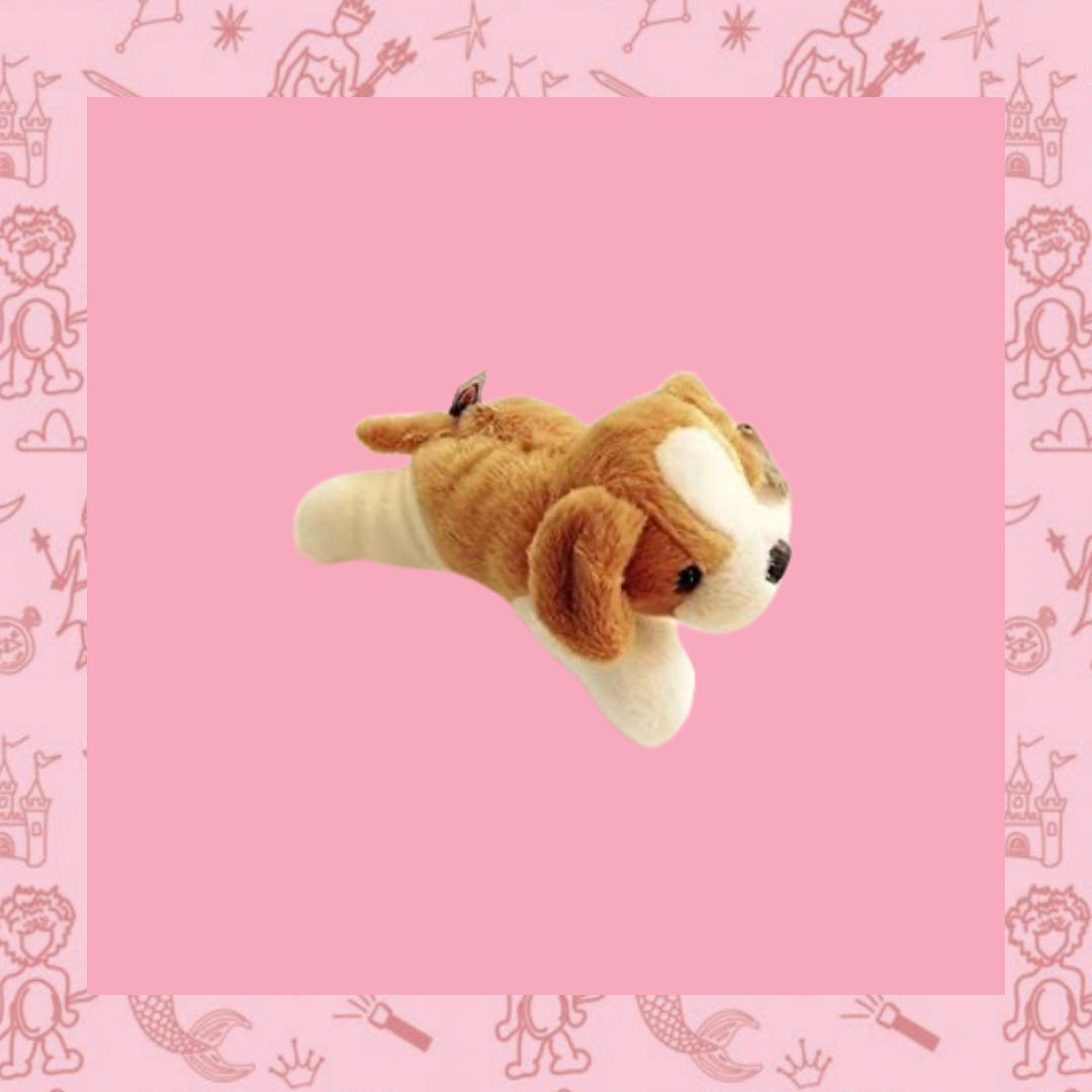 Puppy Plushie - Mini Tan and White