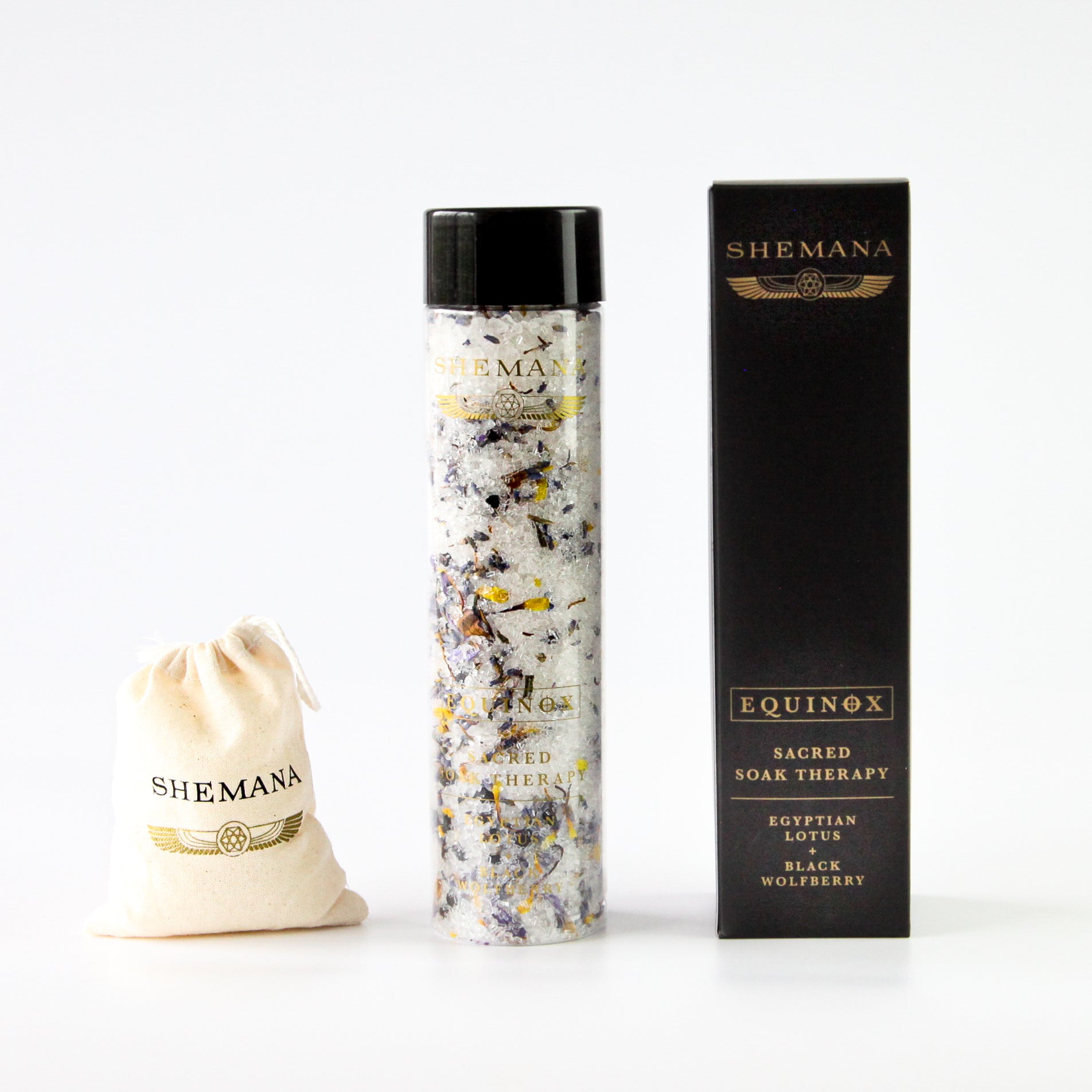 Shemana - EQUINOX - Sacred Bath Soak - Egyptian Lotus + Black Wolfberry