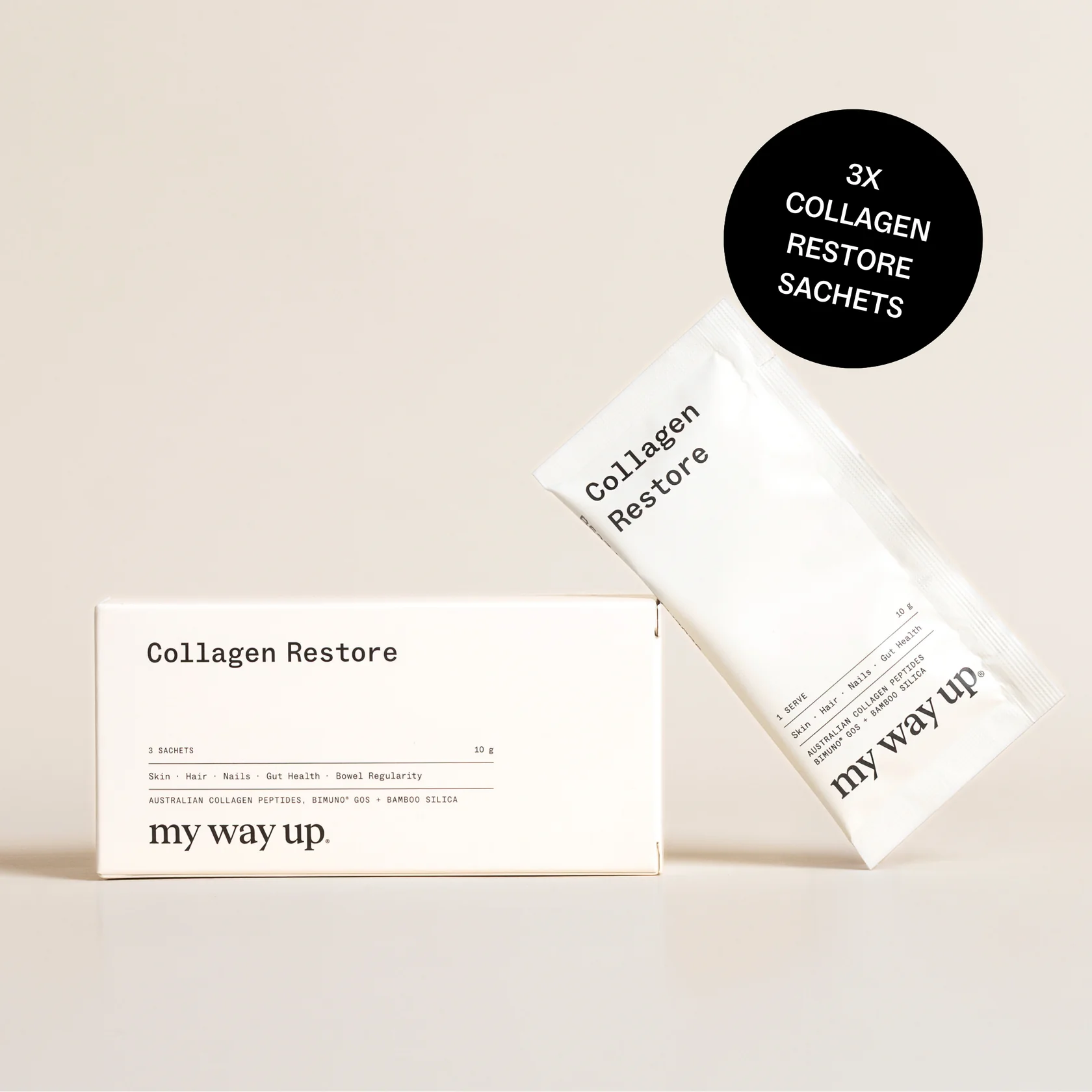 My Way Up Collagen Restore Travel Packs